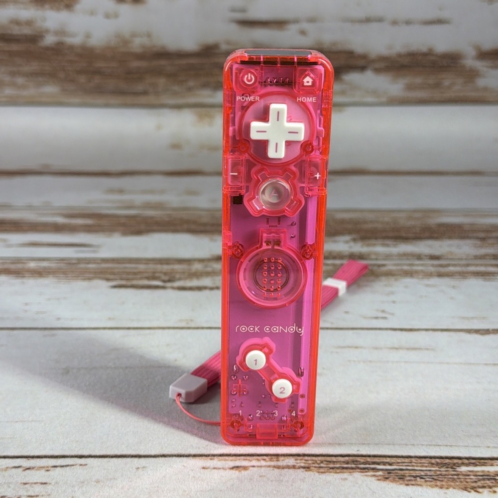 Rock Candy Pink Wii Gesture Controller Remote Wiimote Replacement Used
